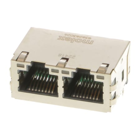 Molex Modular Connectors / Ethernet Connectors Mxmag Dual Port 8 Core Gig W/ Led 938263006